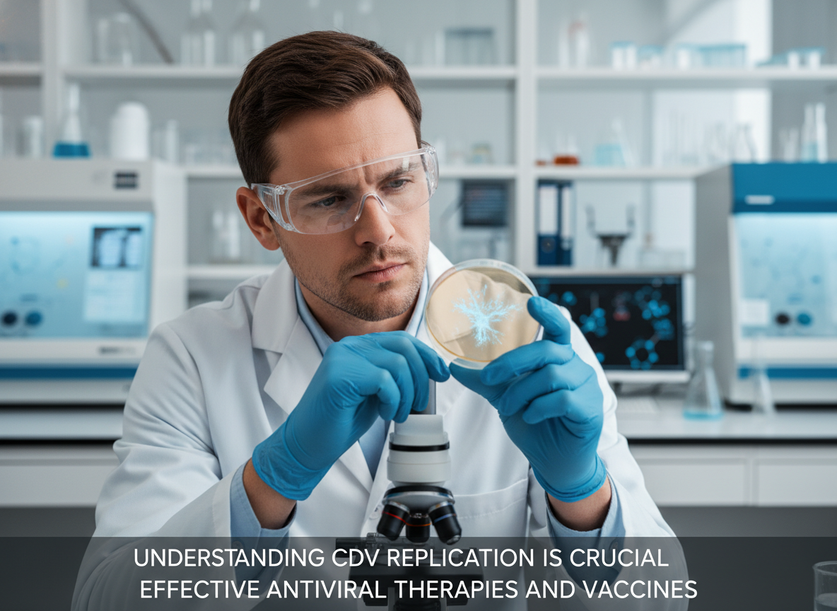 Understanding CDV replication is crucial for developing effective antiviral therapies and vaccines to combat this devastating disease.